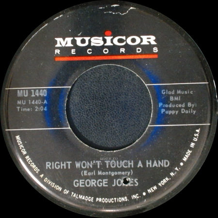 George Jones - Someone Sweet To Love / Right Won't Touch A Hand side A
