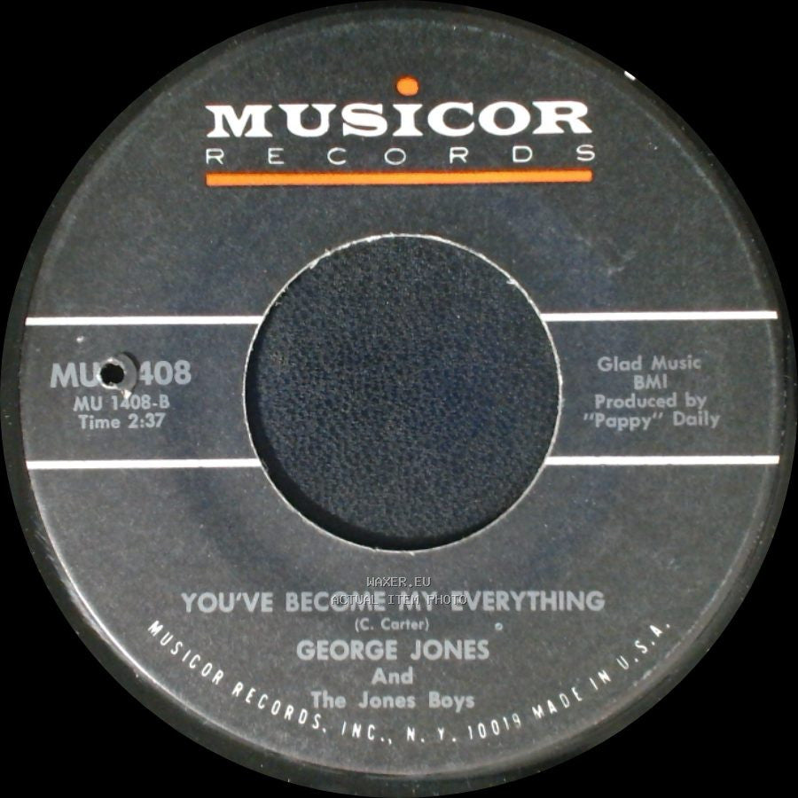 George Jones - Tell Me My Lying Eyes Are Wrong / You've Become My Everything side B