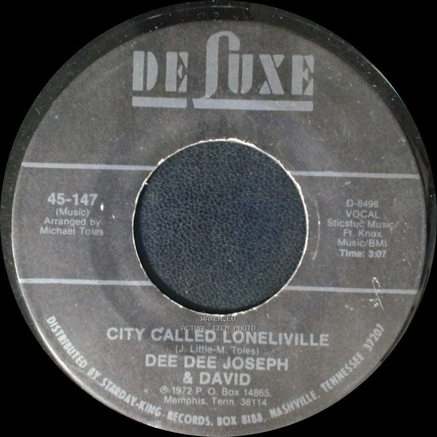 Dee Dee Joseph & David - City Called Loneliville / Devil Made Me Do It side A