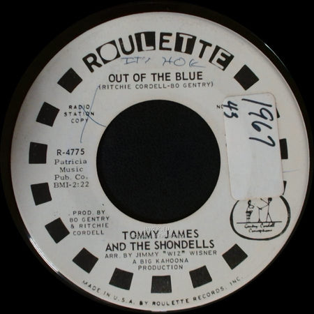 Tommy James And The Shondells - Out Of The Blue / Out Of The Blue side A