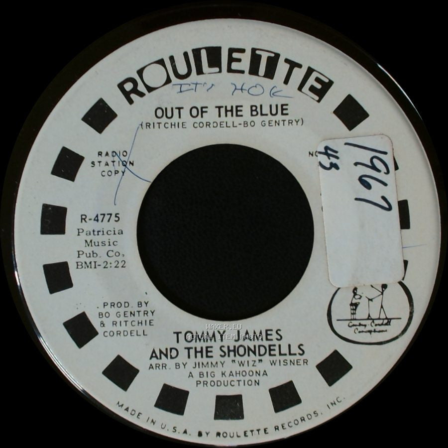 Tommy James And The Shondells - Out Of The Blue / Out Of The Blue side B