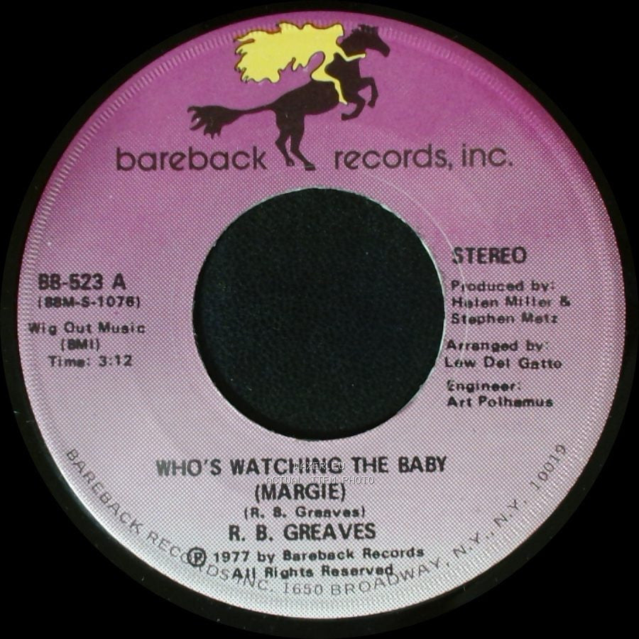 R. B. Greaves - Who's Watching The Baby (Margie) / The Gods Watch It All side A