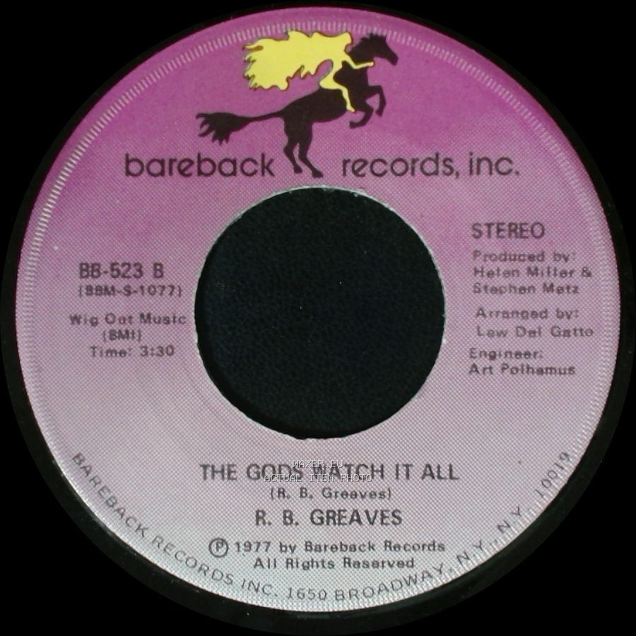 R. B. Greaves - Who's Watching The Baby (Margie) / The Gods Watch It All side A