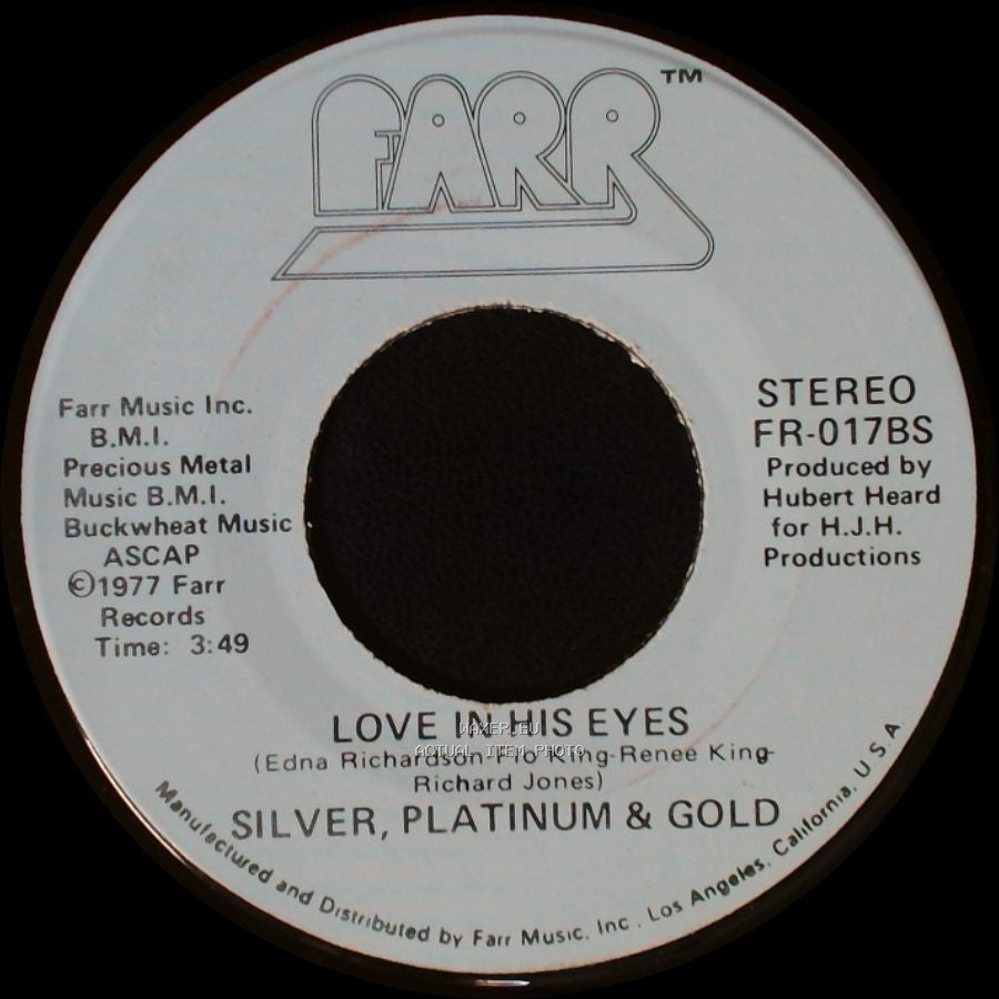 Silver, Platinum & Gold - Love In His Eyes / Never Seen A Guy Like You side A