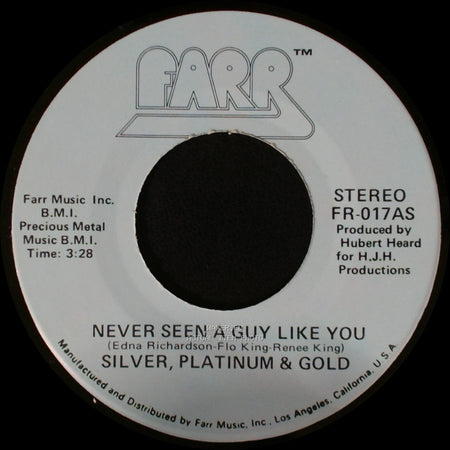 Silver, Platinum & Gold - Love In His Eyes / Never Seen A Guy Like You side B
