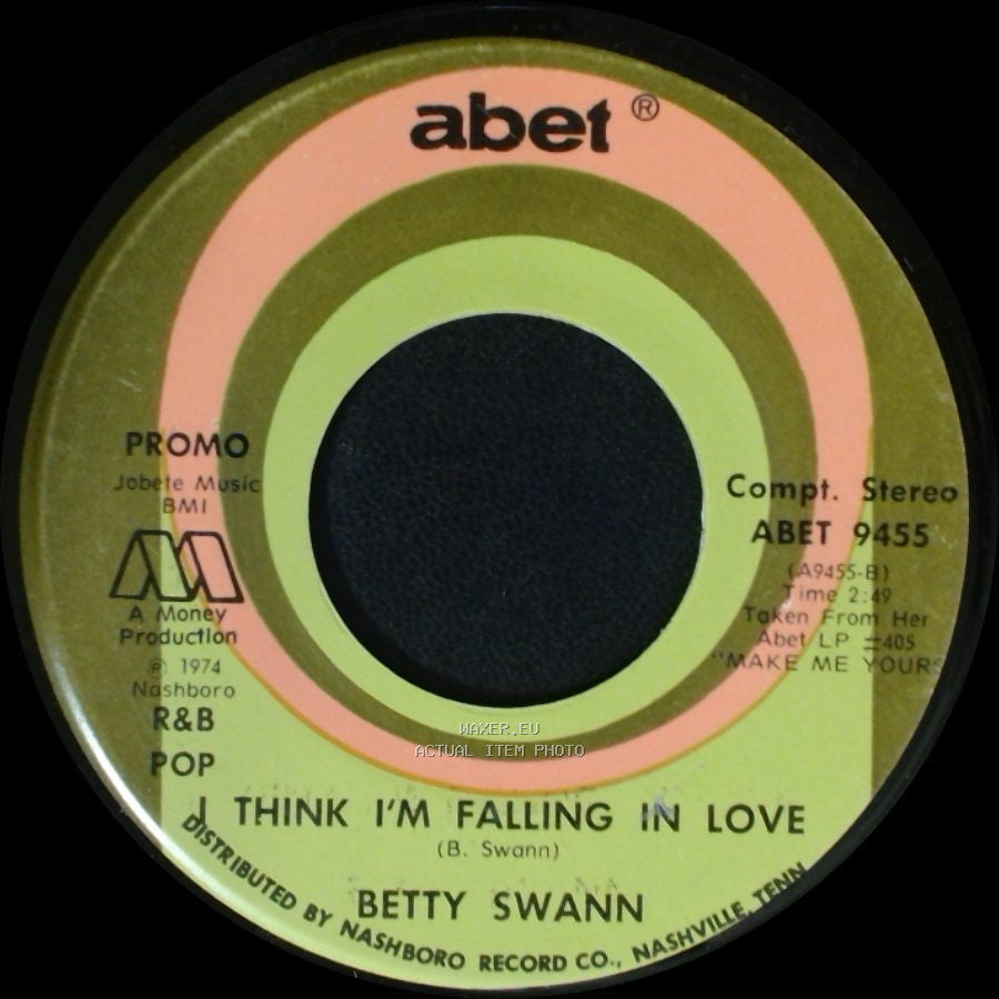 Betty Swann - Fall In Love With Me / I Think I'm Falling In Love side B