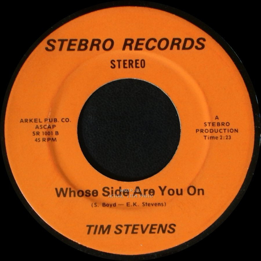 Tim Stevens - Whose Side Are You On / There She Is side A