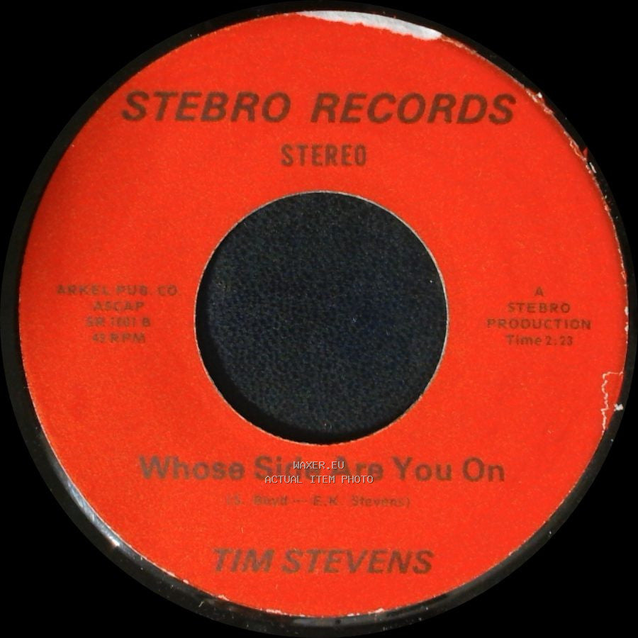 Tim Stevens - Whose Side Are You On / There She Is side B