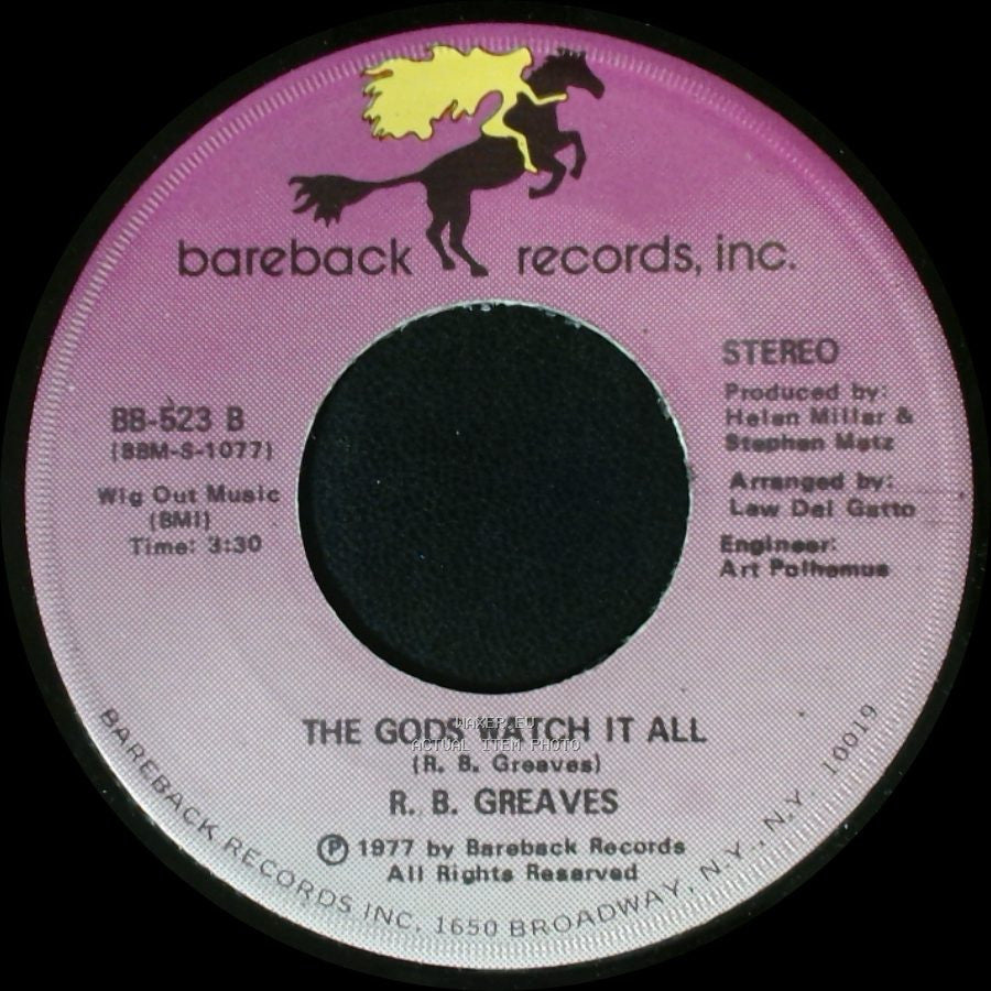 R. B. Greaves - Who's Watching The Baby (Margie) / The Gods Watch It All side A