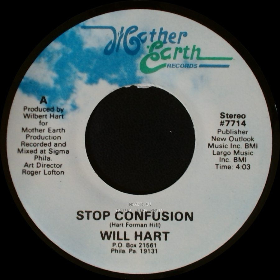 Will Hart - Check Out Your Mind / Stop Confusion side B