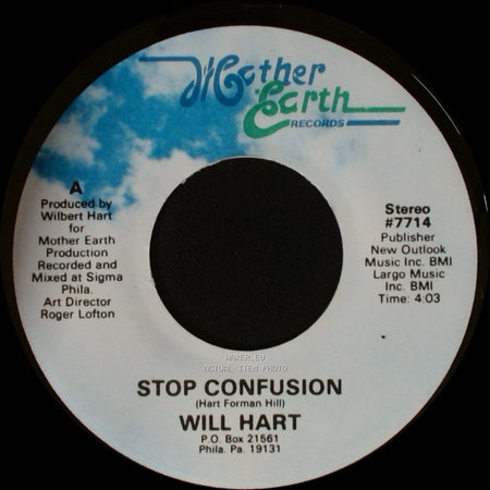 Will Hart - Check Out Your Mind / Stop Confusion side B