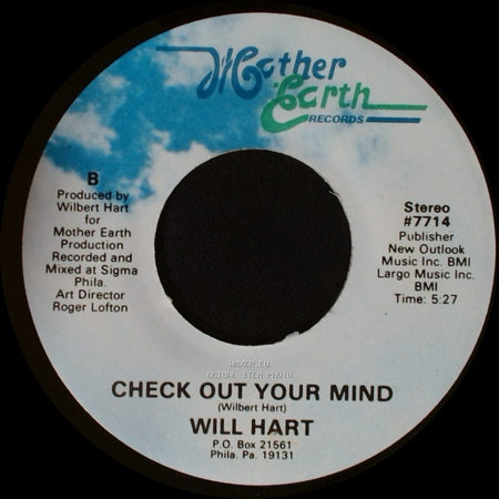 Will Hart - Check Out Your Mind / Stop Confusion side B