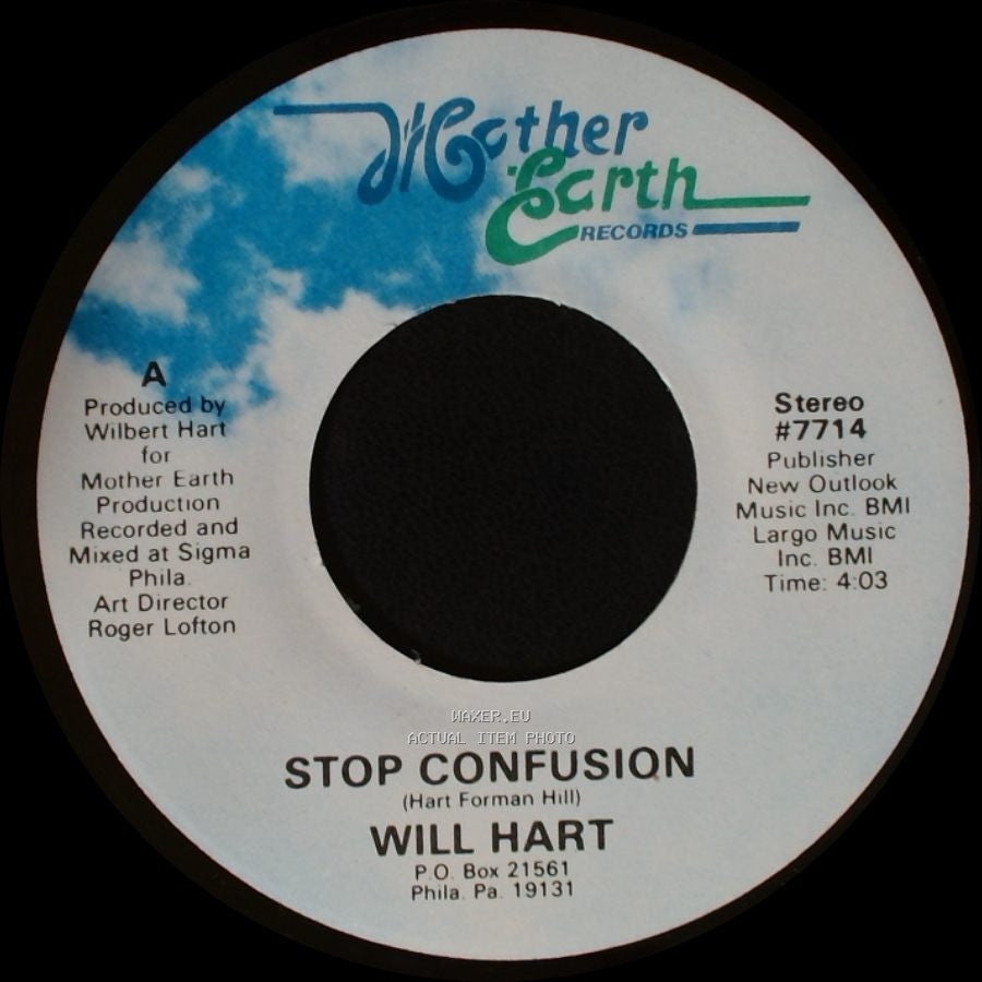 Will Hart - Check Out Your Mind / Stop Confusion side B