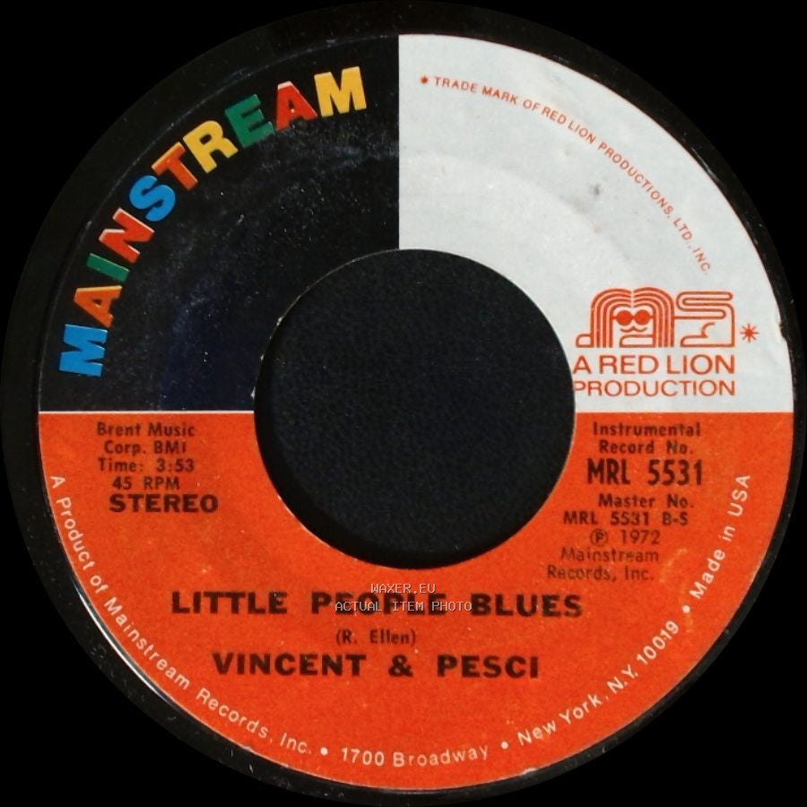 Vincent & Pesci - Can You Fix The Way I Talk For Christmas / Little People Blues side B