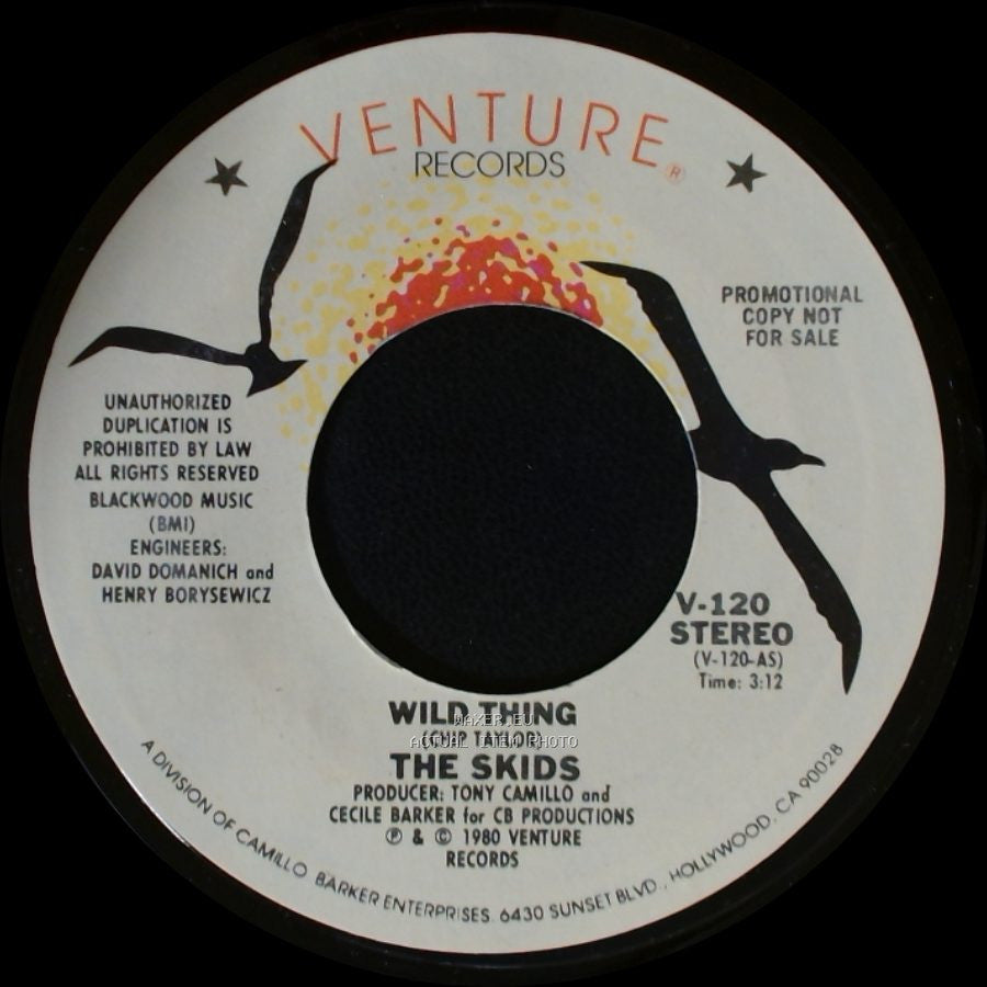 The Skids - Wild Thing / Wild Thing side A