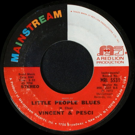 Vincent & Pesci - Can You Fix The Way I Talk For Christmas / Little People Blues side A