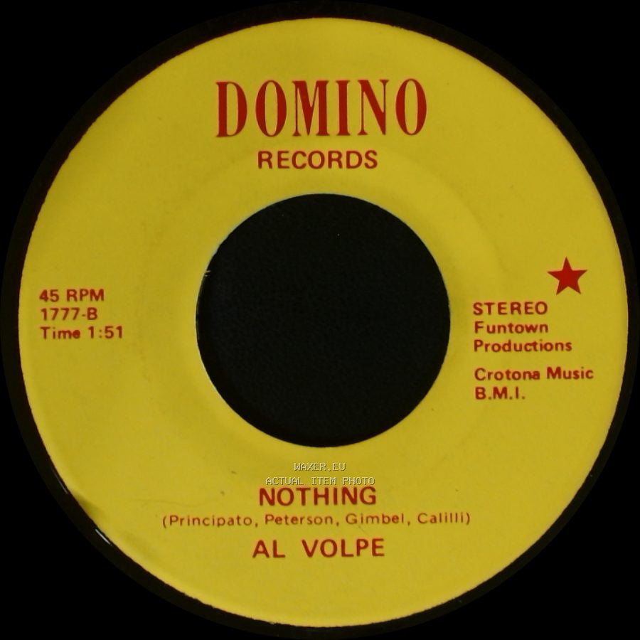 Al Volpe And The Poo-Poo-Pee-Do Girls / Al Volpe - Old Fashioned Baby -- A Roaring 20's Tribute -- (Joe Bollon, Phil Medley) / Nothing side B