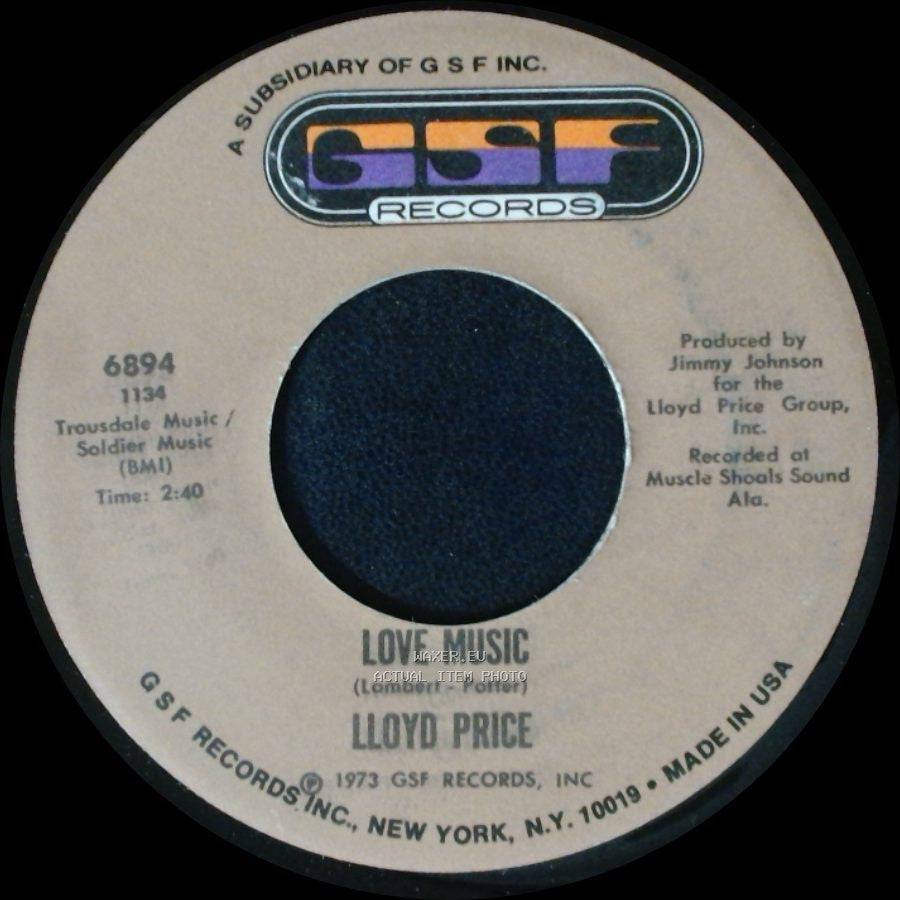 Lloyd Price - Just For Baby / Love Music side A
