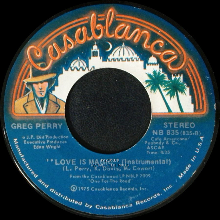 Greg Perry - Love Is Magic (Instrumental) / I'll Be Comin Back side A