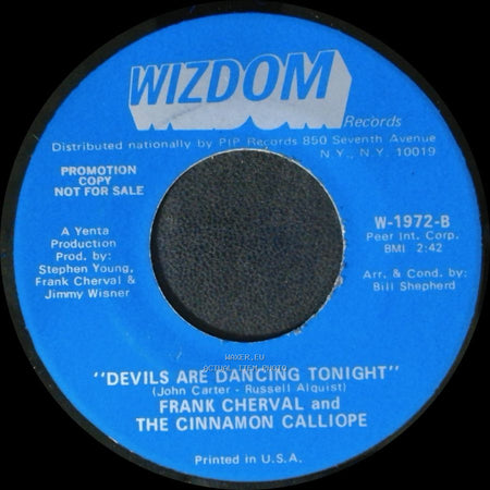 Frank Cherval And The Cinnamon Calliope - I Wish I Were A Child / Devils Are Dancing Tonight side B