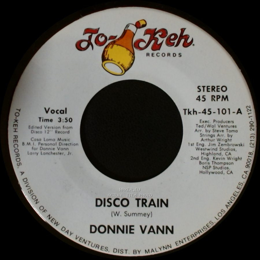 Donnie Vann - Disco Train / Theme From The Disco Train side A