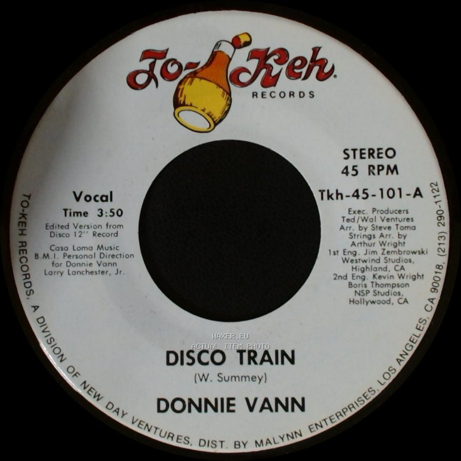 Donnie Vann - Disco Train / Theme From The Disco Train side A