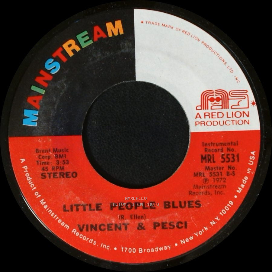 Vincent & Pesci - Can You Fix The Way I Talk For Christmas / Little People Blues side B