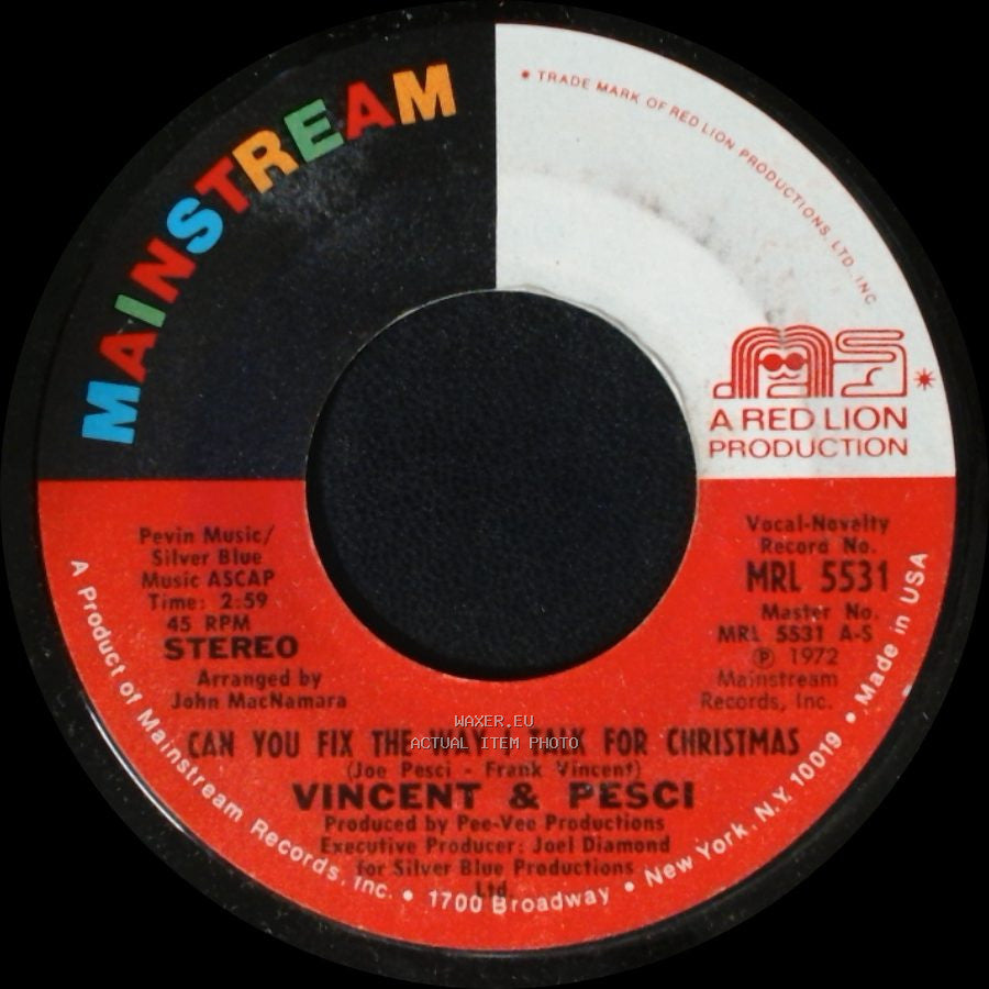 Vincent & Pesci - Can You Fix The Way I Talk For Christmas / Little People Blues side A