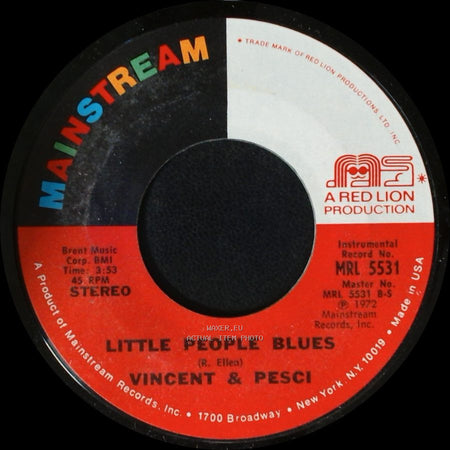 Vincent & Pesci - Can You Fix The Way I Talk For Christmas / Little People Blues side B