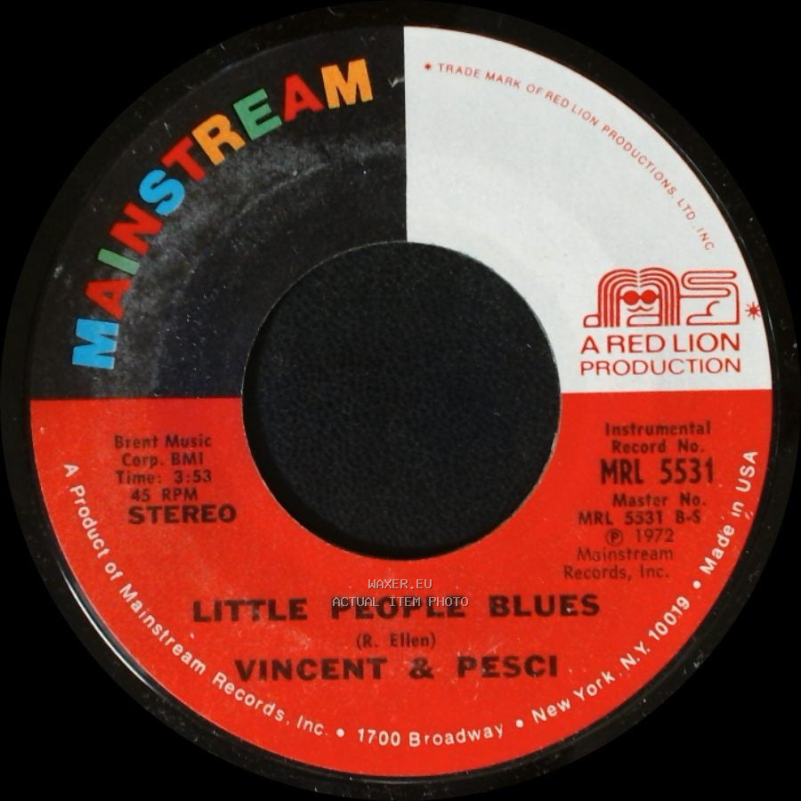 Vincent & Pesci - Can You Fix The Way I Talk For Christmas / Little People Blues side B