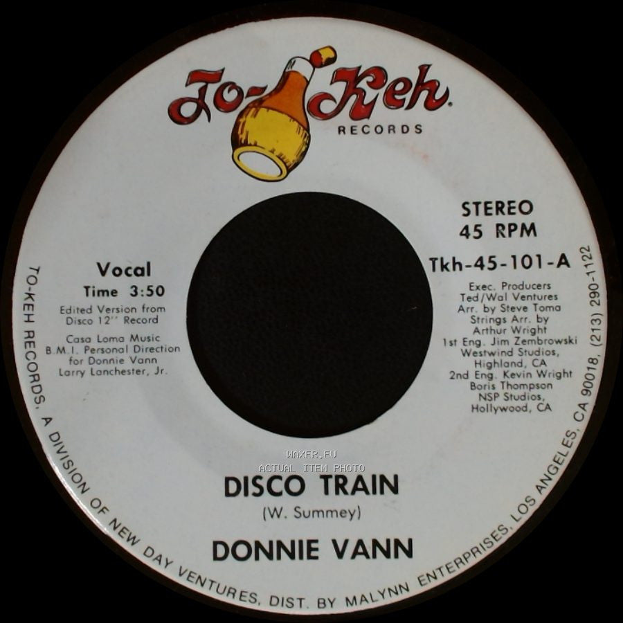 Donnie Vann - Disco Train / Theme From The Disco Train side A