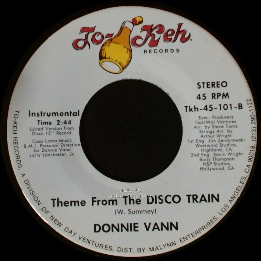 Donnie Vann - Disco Train / Theme From The Disco Train side A