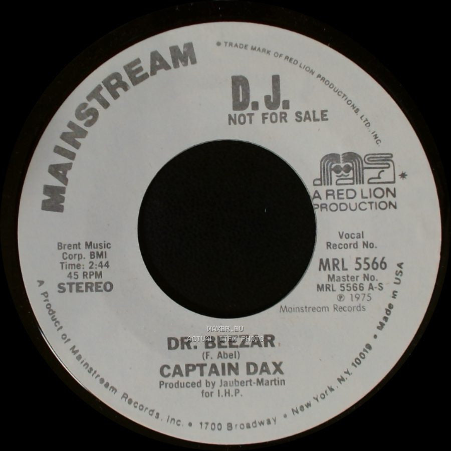 Captain Dax - Dr. Beezar / Dr. Beezar side B