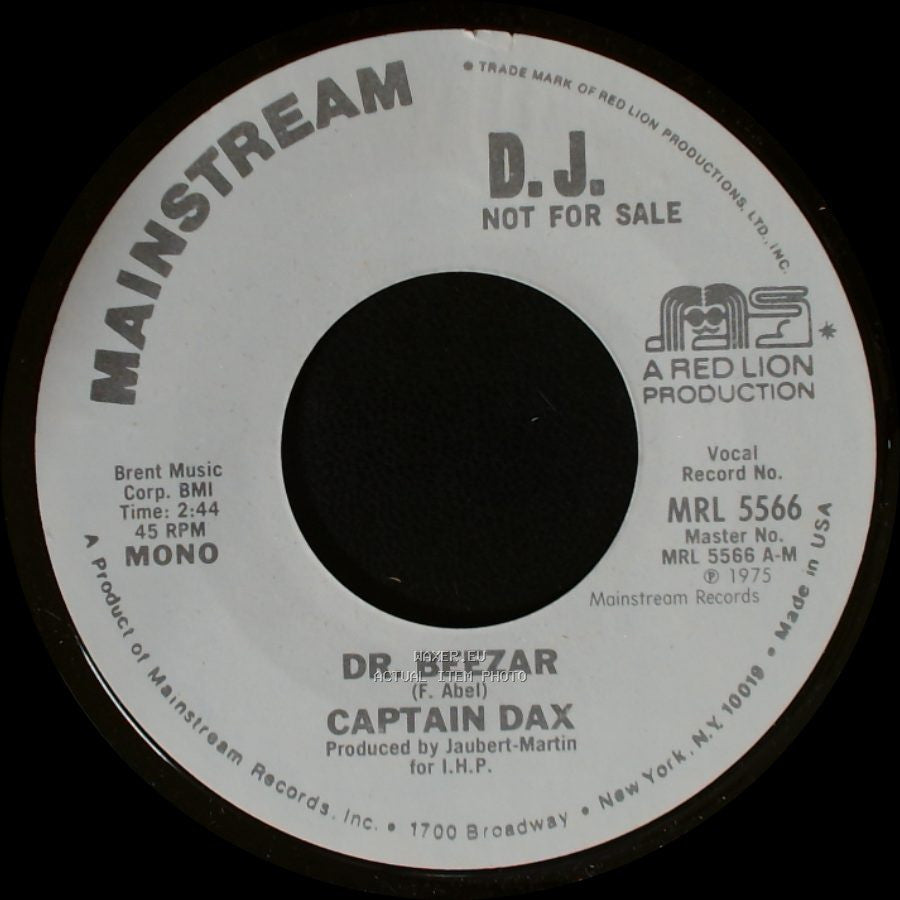 Captain Dax - Dr. Beezar / Dr. Beezar side A