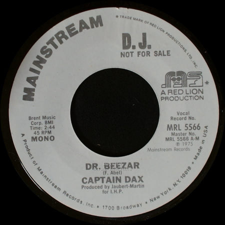 Captain Dax - Dr. Beezar / Dr. Beezar side A