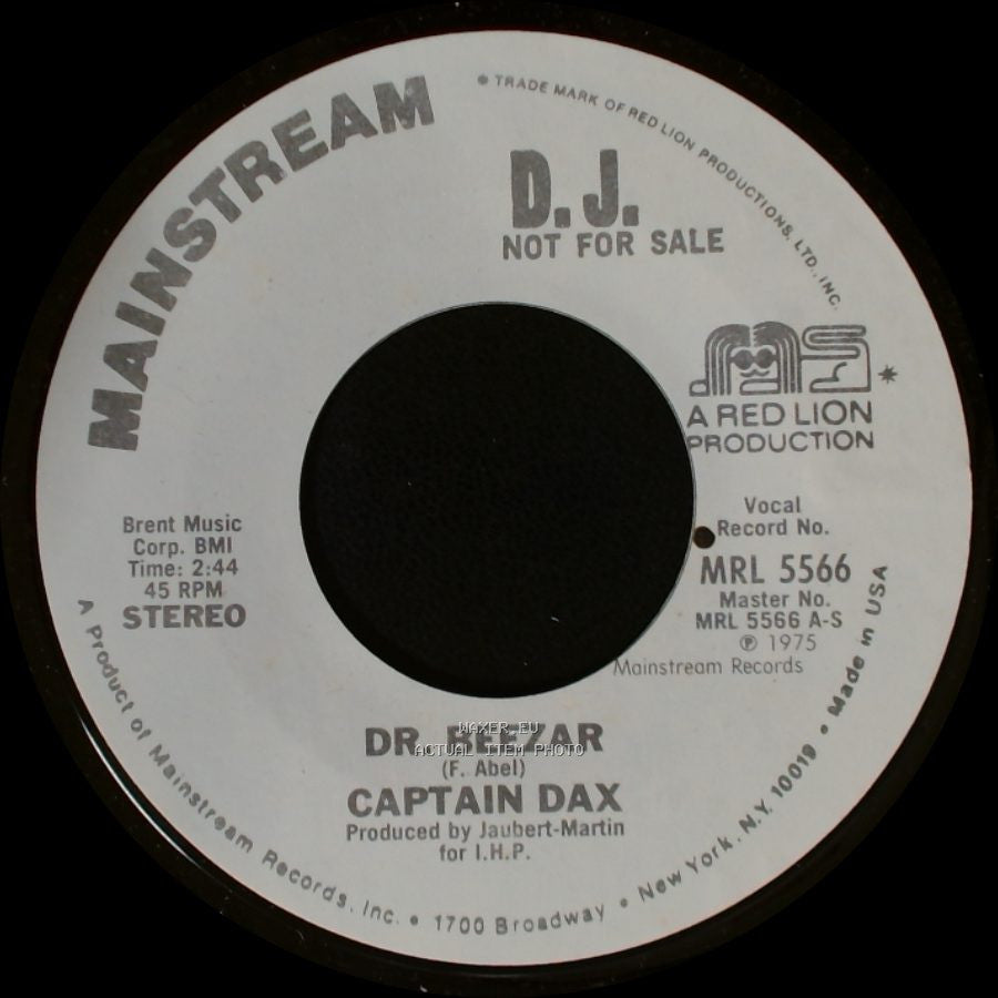 Captain Dax - Dr. Beezar / Dr. Beezar side B