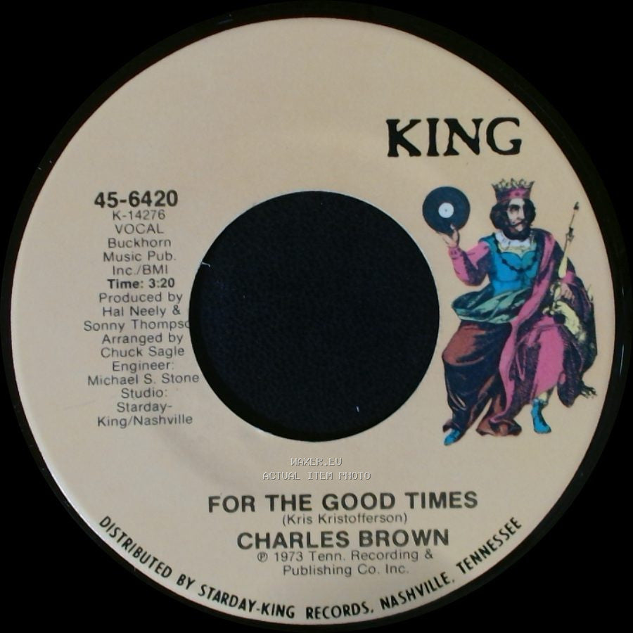 Charles Brown - Lonesome & Driftin' / For The Good Times side B