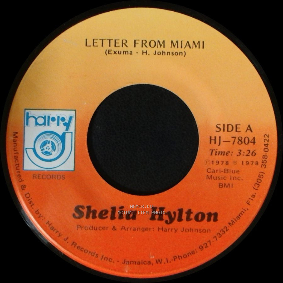Shelia Hylton - Letter From Miami / Version side A