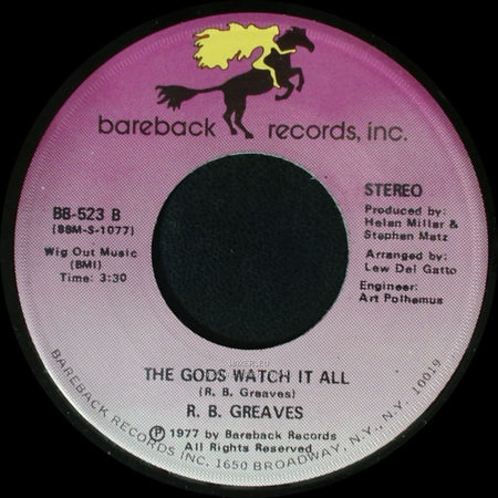 R. B. Greaves - Who's Watching The Baby (Margie) / The Gods Watch It All side A