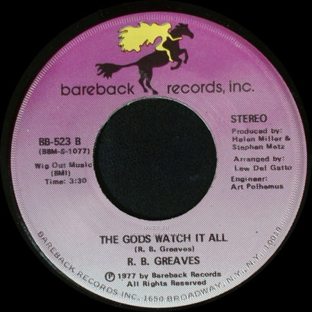 R. B. Greaves - Who's Watching The Baby (Margie) / The Gods Watch It All side A