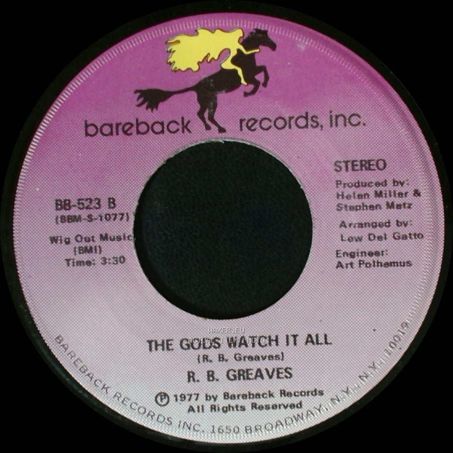 R. B. Greaves - Who's Watching The Baby (Margie) / The Gods Watch It All side A