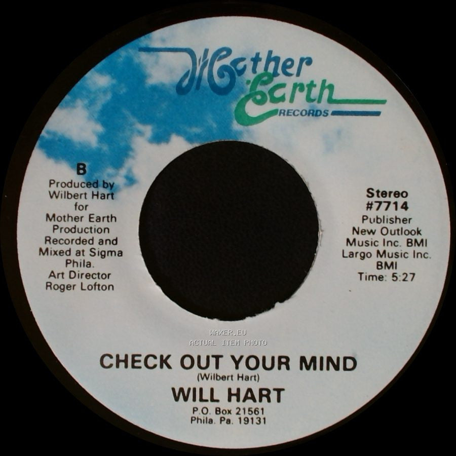 Will Hart - Check Out Your Mind / Stop Confusion side B