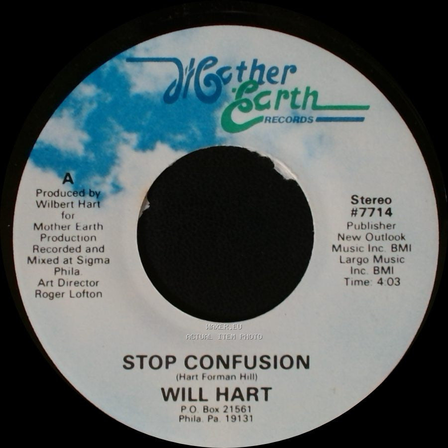 Will Hart - Check Out Your Mind / Stop Confusion side B