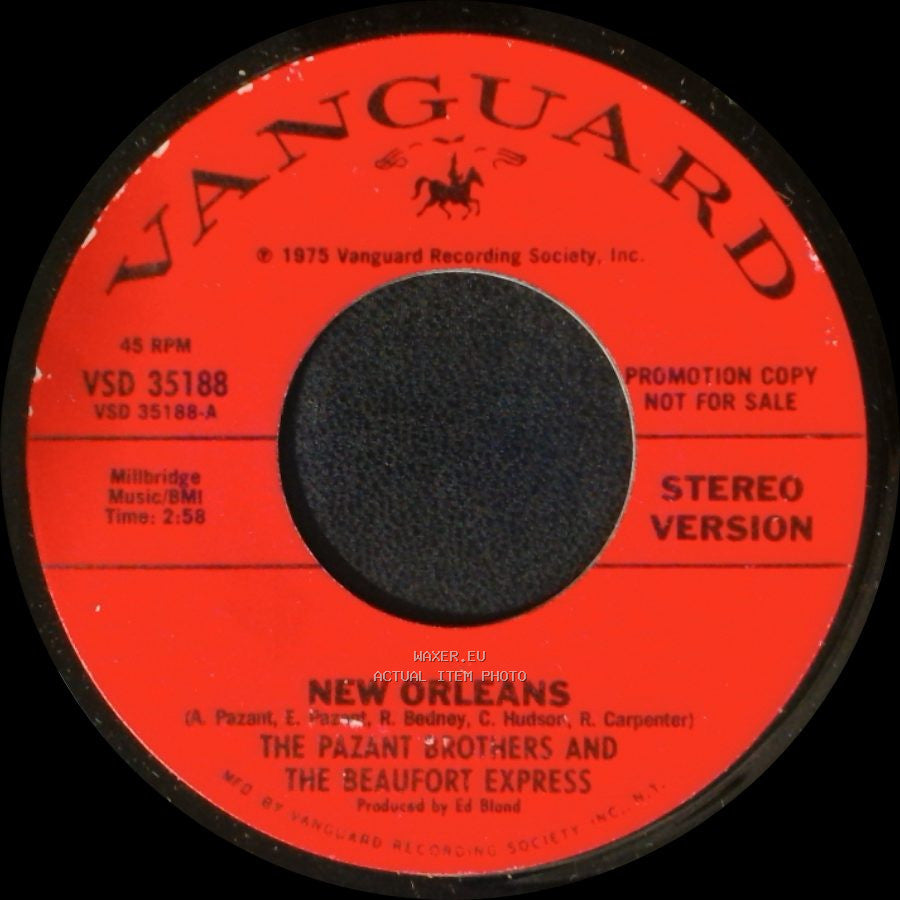 The Pazant Brothers And The Beaufort Express - New Orleans / New Orleans side A