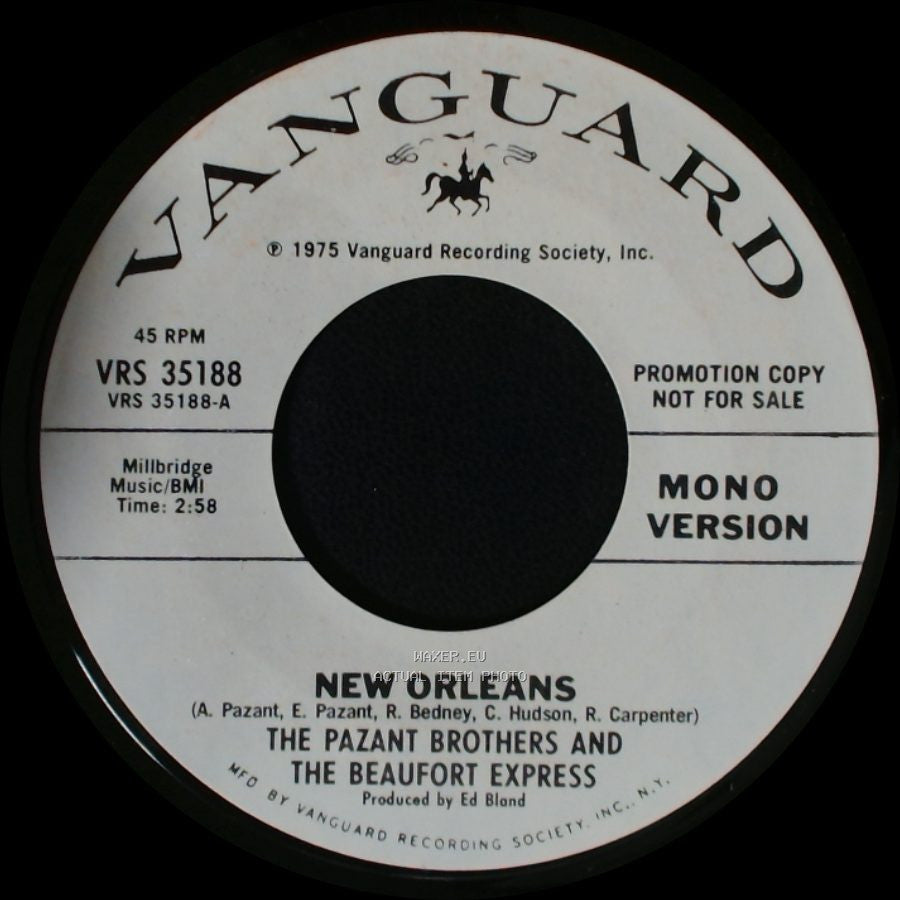 The Pazant Brothers And The Beaufort Express - New Orleans / New Orleans side B