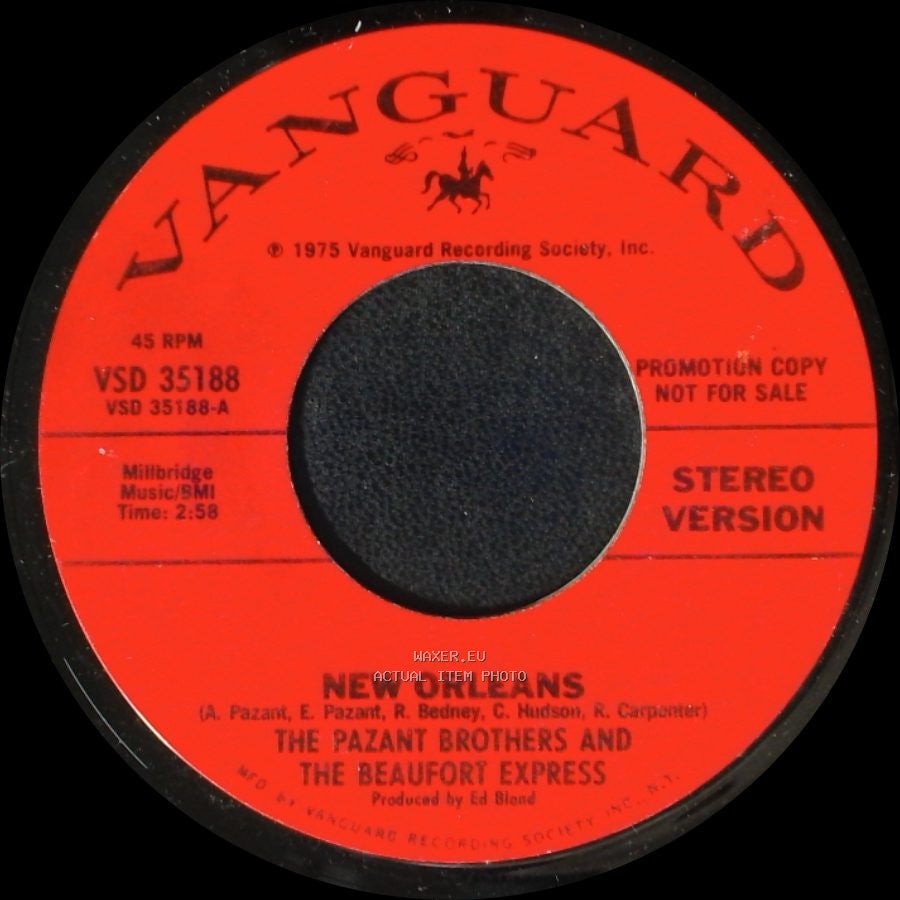 The Pazant Brothers And The Beaufort Express - New Orleans / New Orleans side A