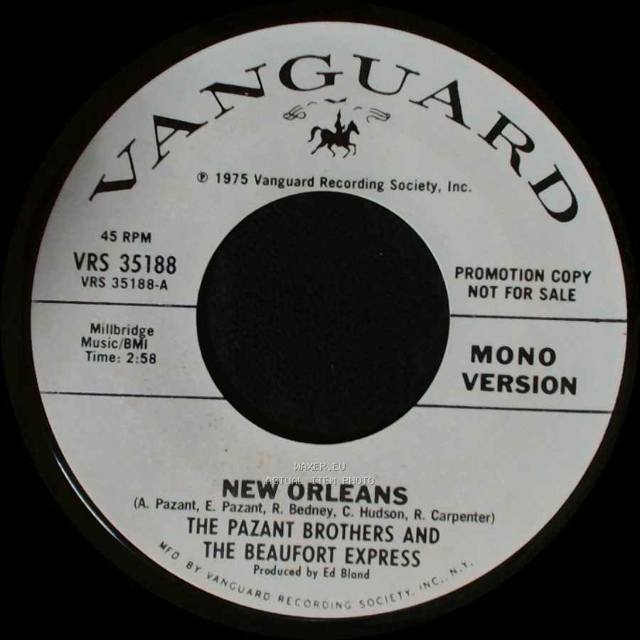 The Pazant Brothers And The Beaufort Express - New Orleans / New Orleans side B