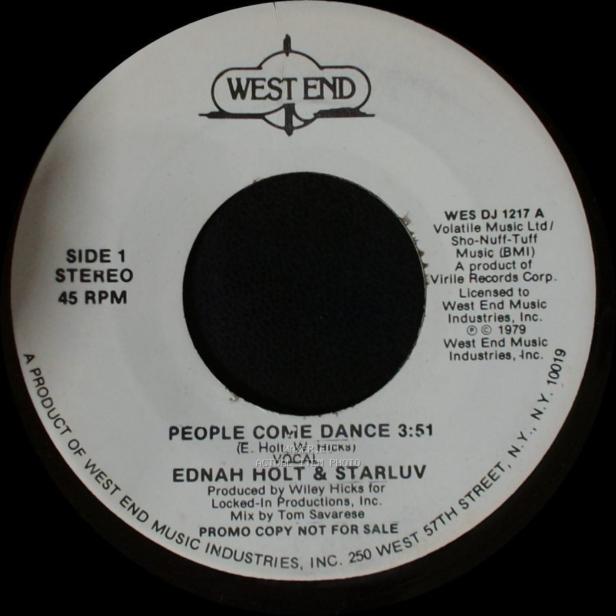 Ednah Holt & Starluv - People Come Dance / People Come Dance side A
