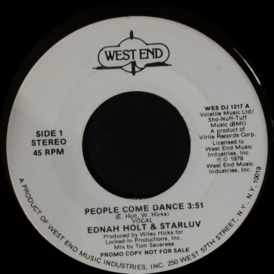 Ednah Holt & Starluv - People Come Dance / People Come Dance side B