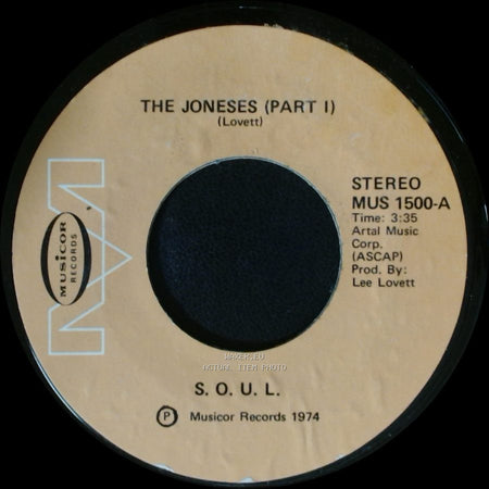S.O.U.L. - The Joneses (Part I) / The Joneses (Part Ii) side A